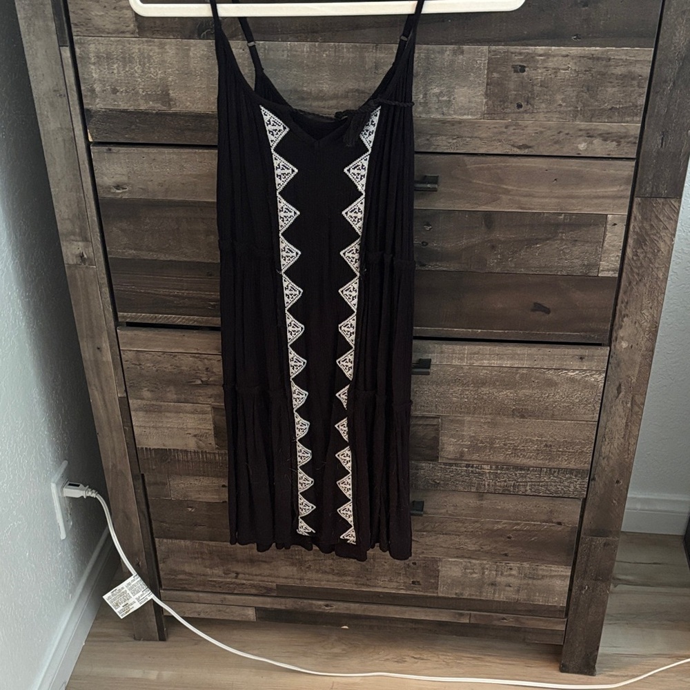 Elegant Black and White Women's Dress